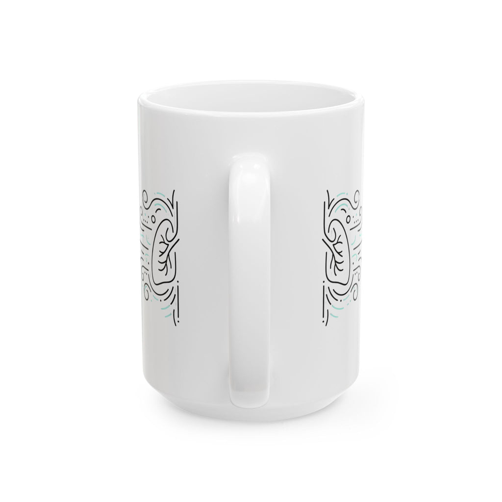 Respiratory Therapy Mug — 'Helping the World Breathe Easier' Ceramic Coffee Cup (11oz & 15oz)