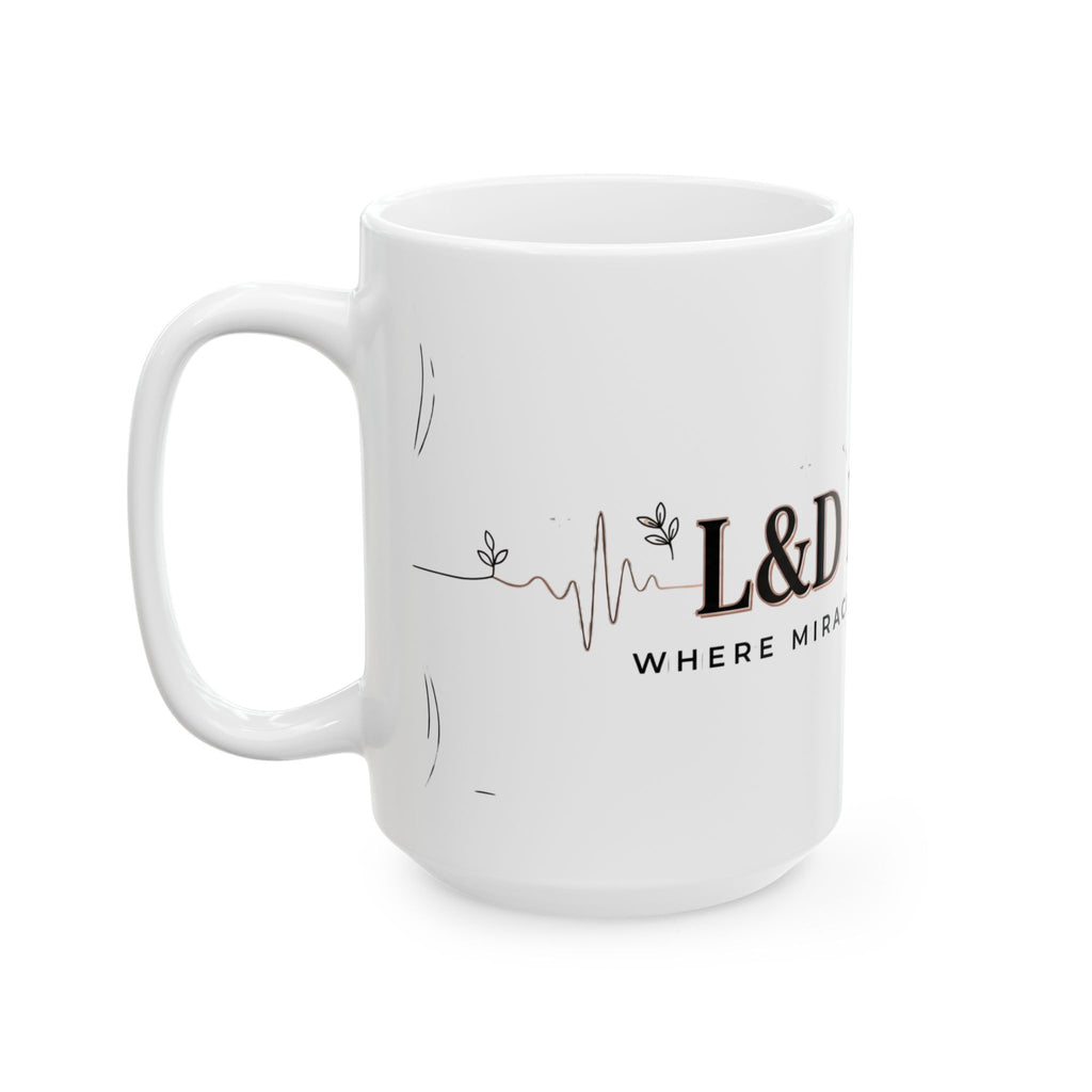 L&D Nurse Ceramic Coffee Mug – Labor & Delivery Nurse Gift, 'Where Miracles Happen Daily'