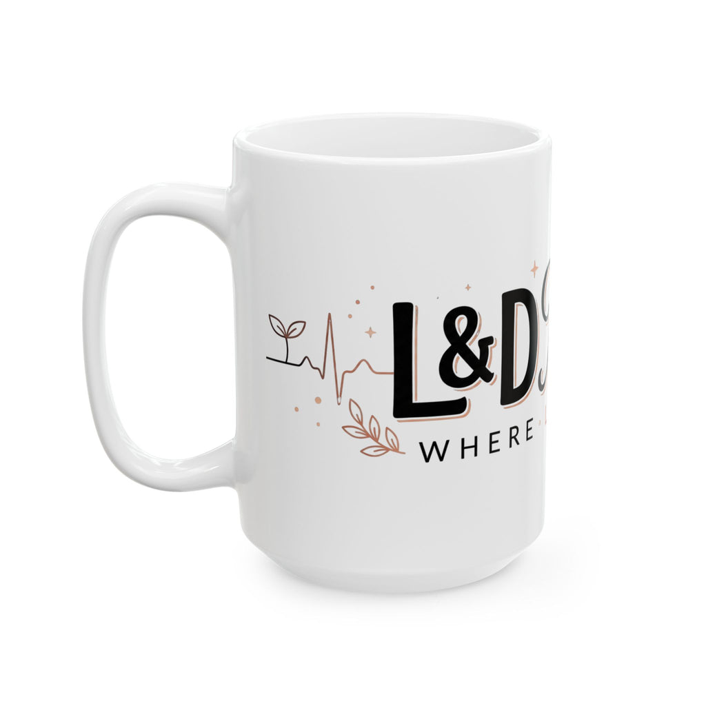 L&D Nurse Mug – ‘Where Life Begins’ Ceramic Coffee Cup (11oz & 15oz)