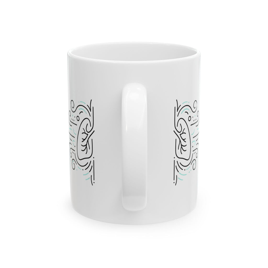Respiratory Therapy Mug — 'Helping the World Breathe Easier' Ceramic Coffee Cup (11oz & 15oz)