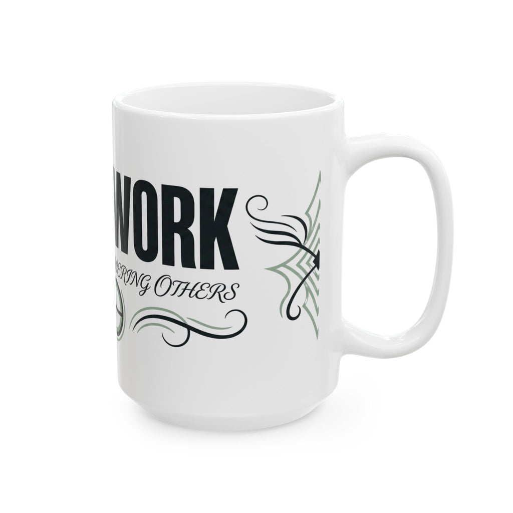 Social Worker Ceramic Mug — Empowering Others Coffee Cup (11oz/15oz)