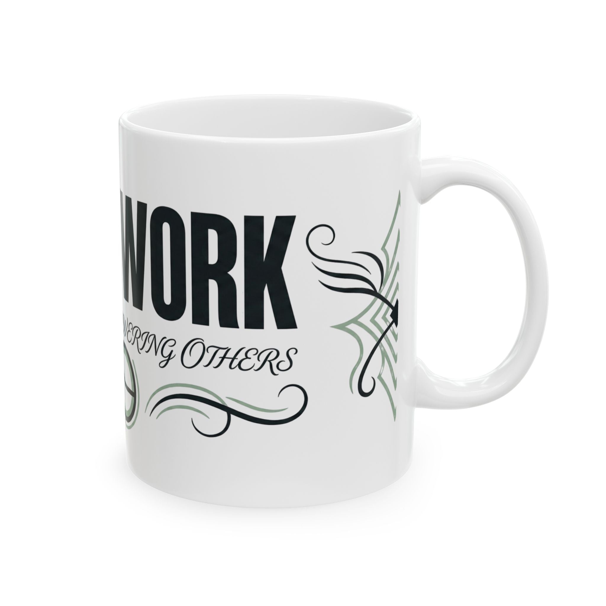 Social Worker Ceramic Mug — Empowering Others Coffee Cup (11oz/15oz)