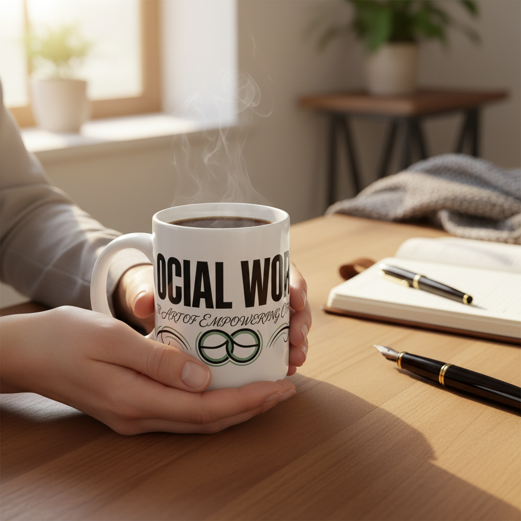 Social Worker Ceramic Mug — Empowering Others Coffee Cup (11oz/15oz)